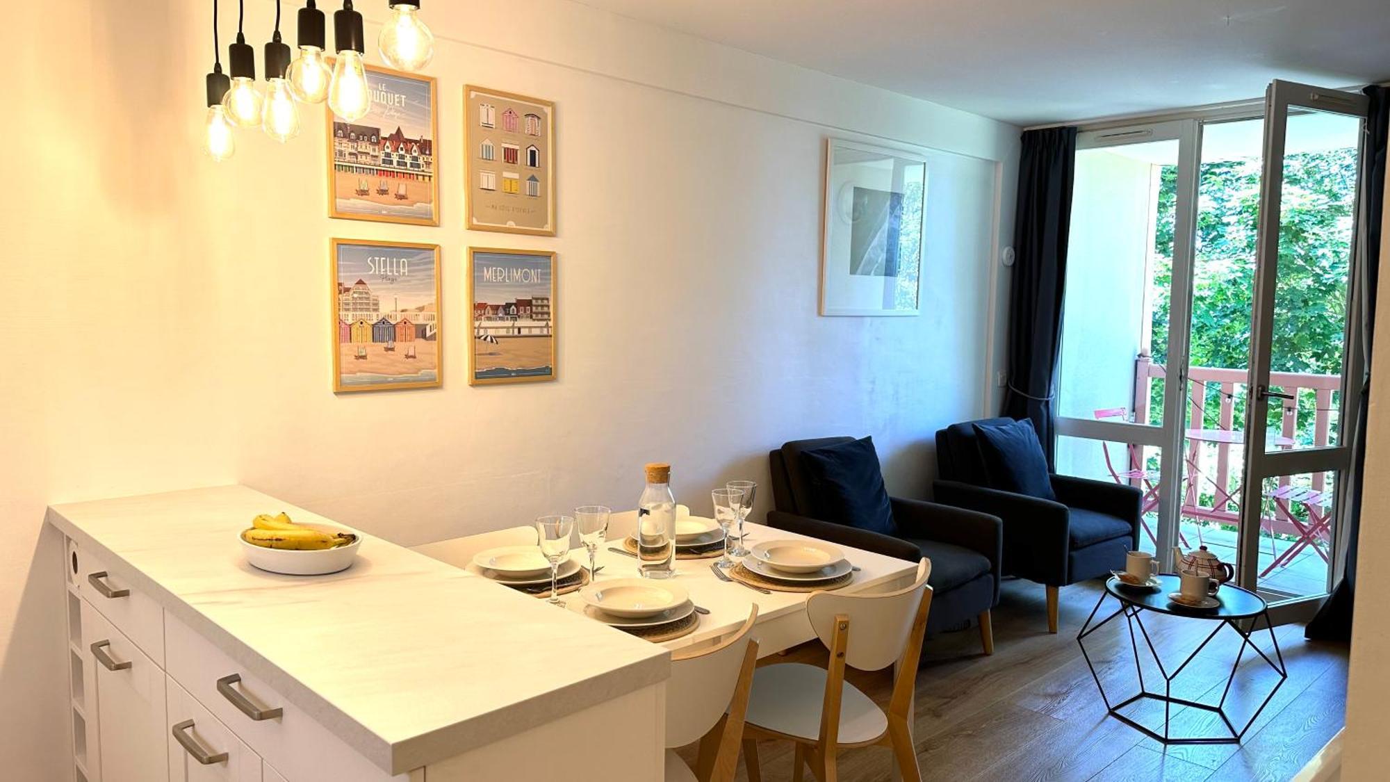 Appt 4 Pers-2 Chb-2 Sdb-Piscine-Linge Inclus-Literies Faites A L'Arrivee Inclus-Parking Leilighet Le Touquet Eksteriør bilde